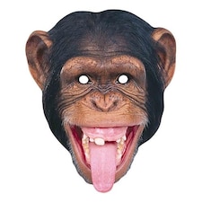 Chimpanzee Animal Cardboard Face Mask