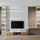 image 2 of Living and Home Modern Metallic Silver and Grey Striped Wallpaper - 950*53cm | Grey