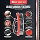 image 3 of Heavy Duty Wire Brush Set Steel Bristle Long Handle, D-Grip Block Rust & Paint Removal Kit
