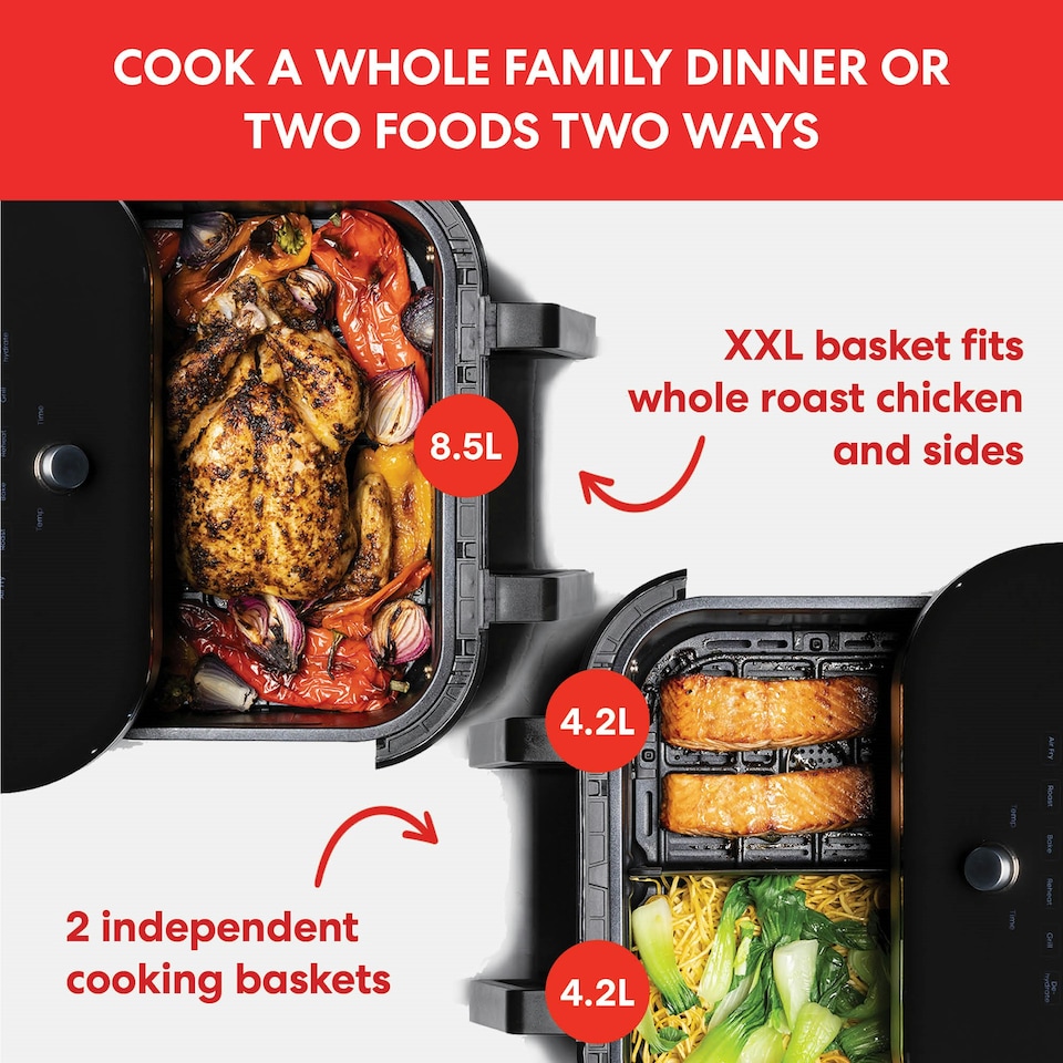 image 1 of Instant Vortex Plus VersaZone 8.5L Air Fryer Black