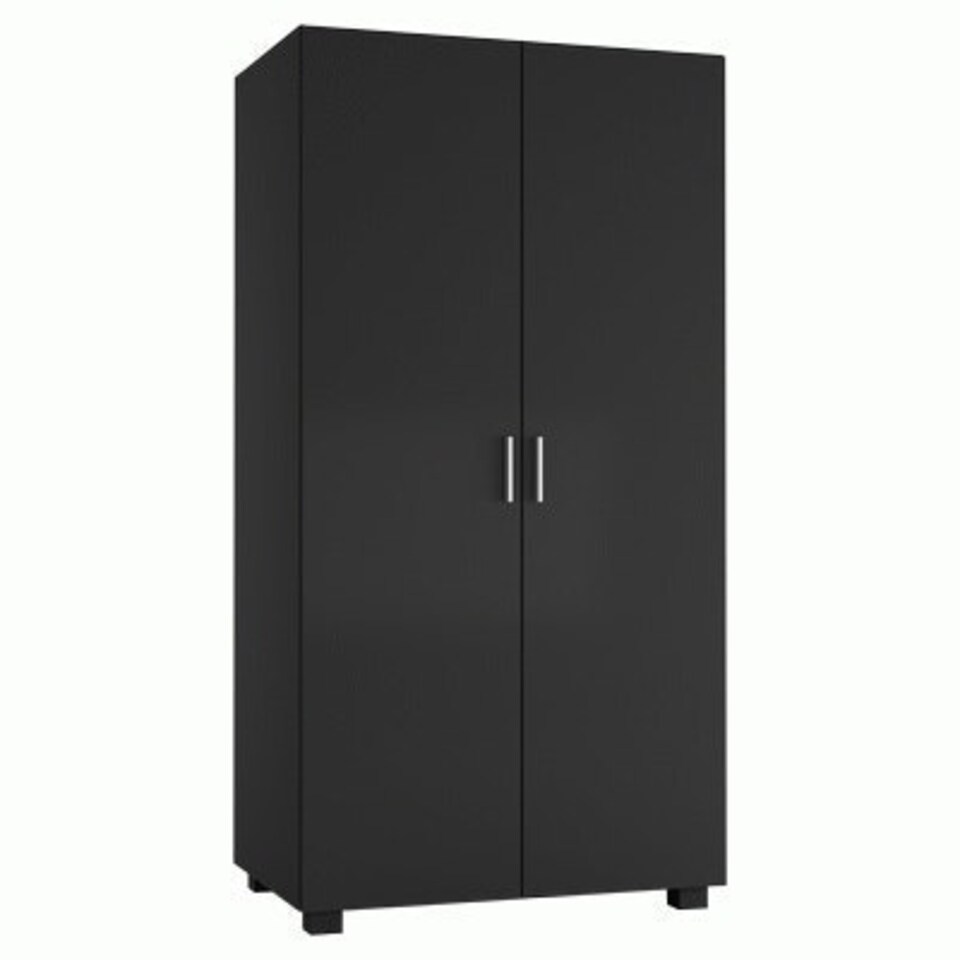 image 1 of Kids 2-Door  Wardrobe | Black | Unit Colour: Black
