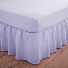 Charlotte Thomas Poetry Plain Dye Polycotton Single Platform Valance Sheet Frilled - Lilac - 90 x 190cm