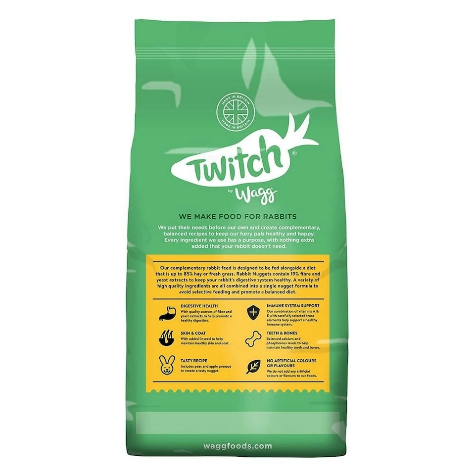 image 1 of Twitch By Wagg Rabbit Food Nuggets 2kg