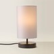 image 4 of ValueLights Francis Pair Black Touch Table Lamps Grey Shades | Black | Grey