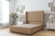 image 1 of Sloomy Dior Latte Dumfries Divan Bed Base 2 Drawers Foot-End With 54 Inch Wingback Headboard | Brown | Latte | King | 1