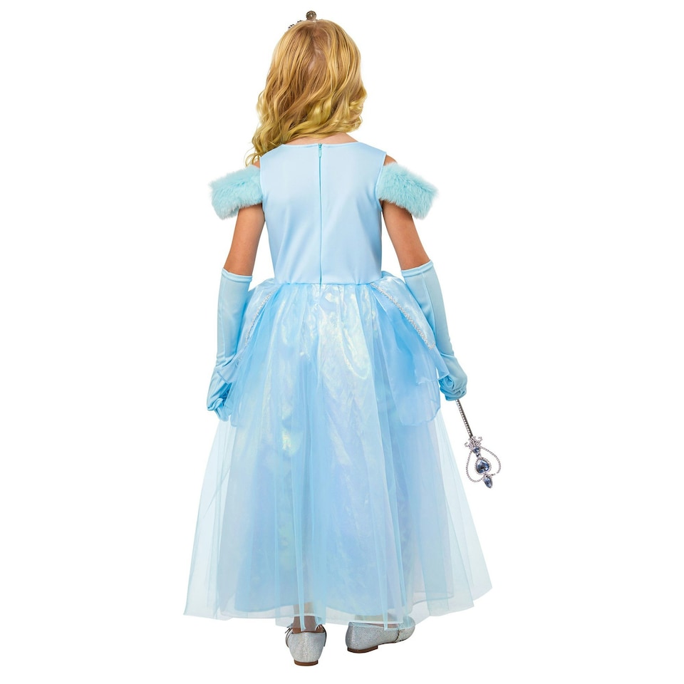 image 1 of Bristol Novelty Girls Princess Costume - Blue - 5-6 Years 5