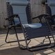 image 6 of Luxury Padded Multi Position Zero Gravity Garden Relaxer Chair Lounger in Grey & Black | Multi | Grey/Black
