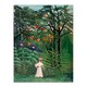image 3 of Henri Rousseau Framed Wall Art Woman Walking in an Exotic Forest Home Décor
