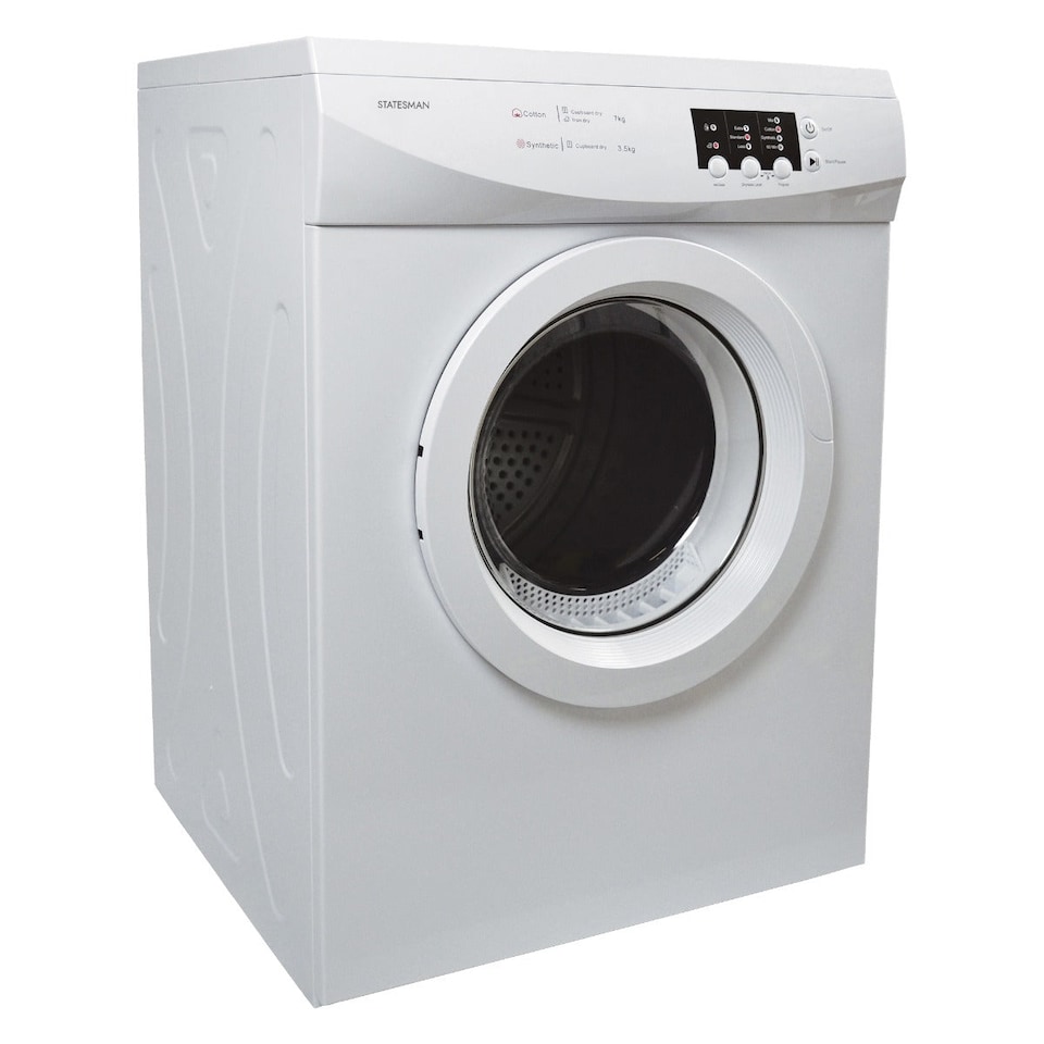 image 1 of Statesman TVM07W Vented Freestanding Tumble Dryer, 7kg Load Capacity, Anti Crease Function, White