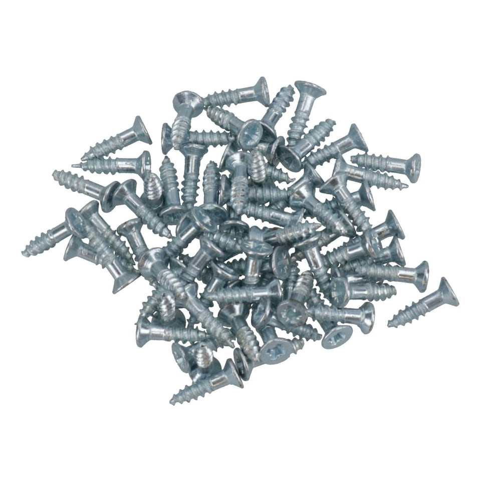 image 1 of 3mm x 12mm PZ1 Drive Countersunk Wood Chipboard Screws Fasteners 136pc