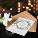 image 4 of Saturday's Child Works Hard Floral Wreath New Baby Card