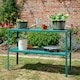 image 3 of Lacewing Twinpack Traditional 2 Tier Greenhouse Staging Shelving Bench in Green 119cm