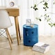image 3 of Living and Home Cylindrical 2-Tiered Plastic Storage Drawer Unit, Blue