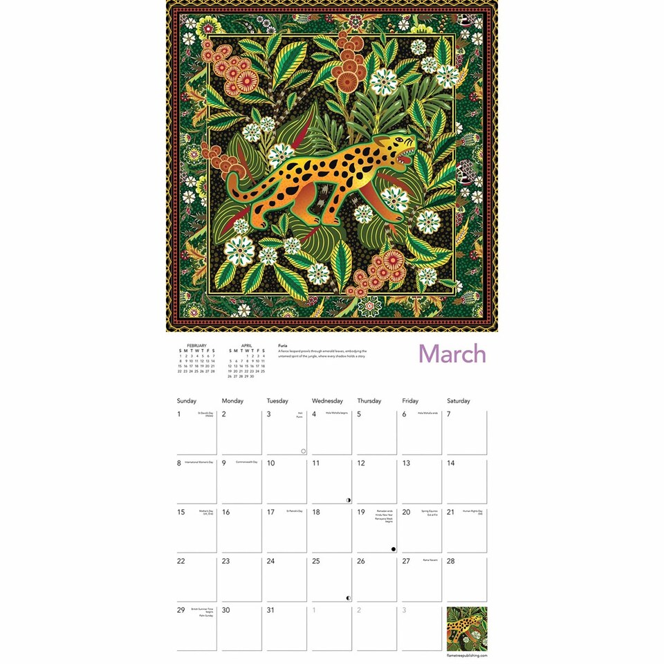 image 1 of Catalina Estrada Wall Calendar 2026 (Art Calendar)