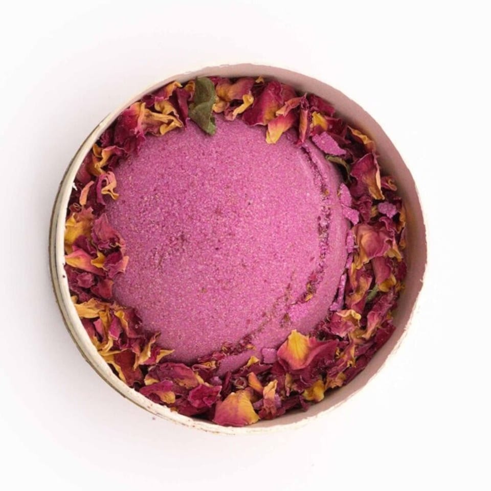 image 1 of Ylang Ylang & Ginger Himalayan Salt Botanicals Bath Bomb