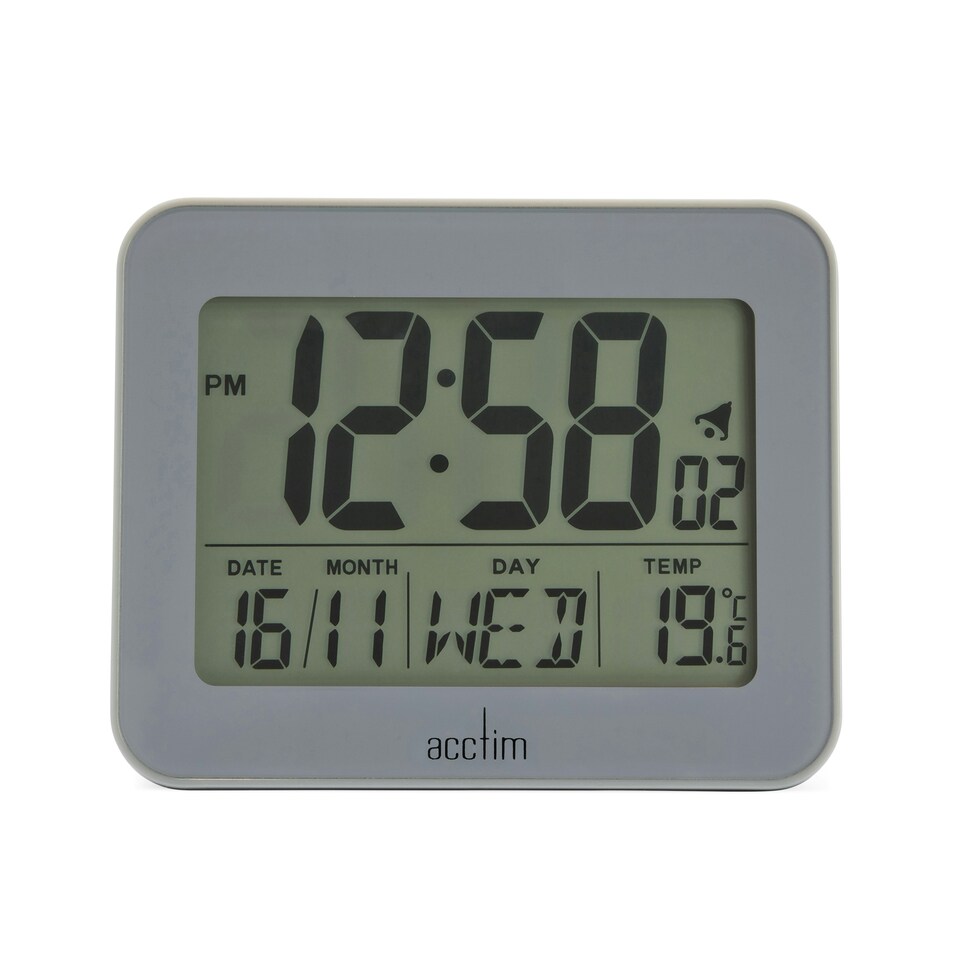 image 1 of Acctim Otto Superbrite® Digital Bedside Alarm Clock Red | Spice