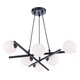 image 2 of Pedro 6 Light Pendant Ceiling Light Black
