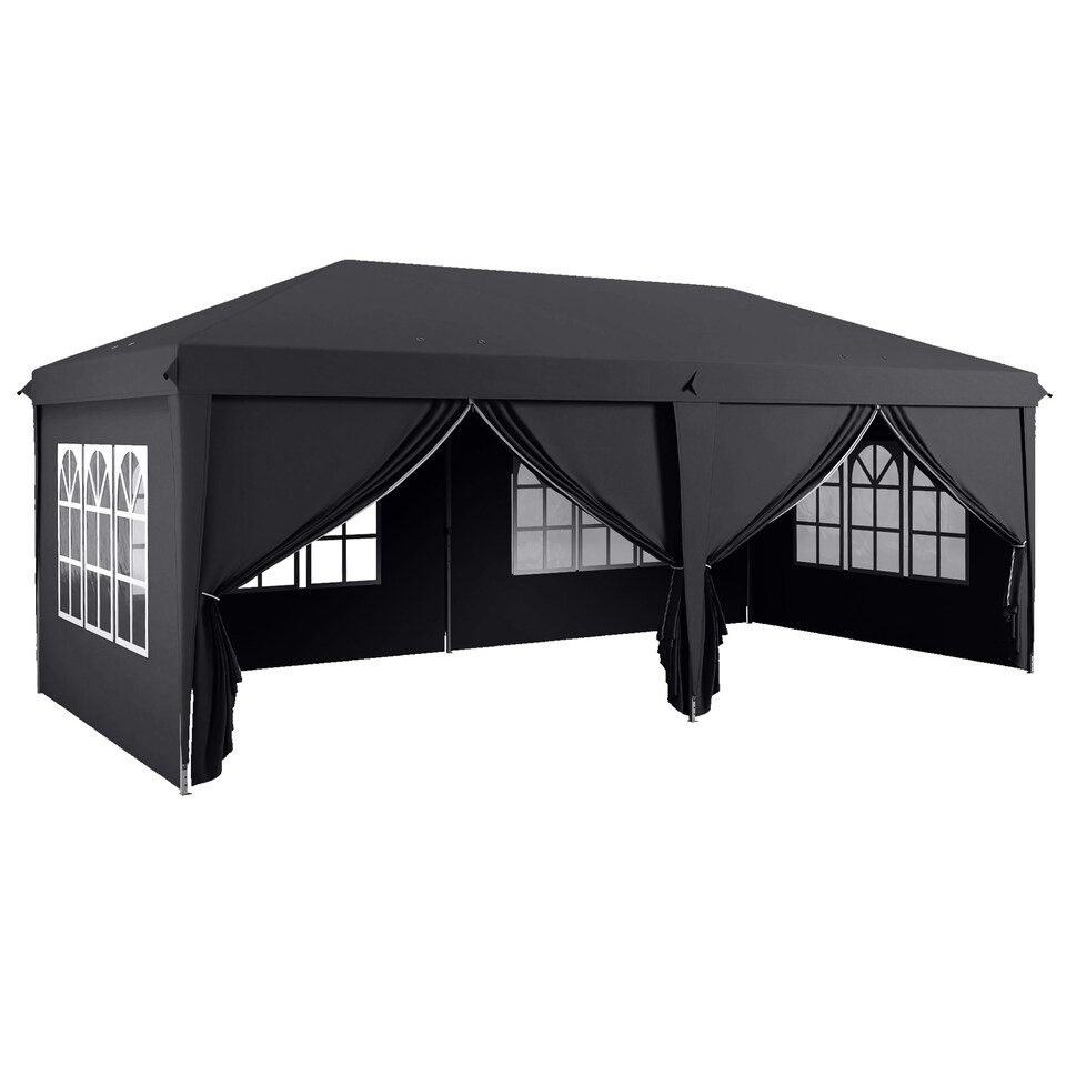 image 1 of Outsunny 3m x 6m Pop Up Gazebo Height Adjustable with Bag