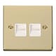 image 1 of SE HOME Polished Brass Secondary Telephone Twin Socket | Gold | Polished Brass