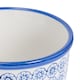 image 4 of Nicola Spring Hand-Printed Plant Pot - 14cm - Navy | Blue | Blue