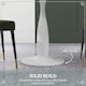 image 4 of HOMCOM Round Dining Table with Steel Base for Living Room, Dining Room