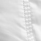 image 4 of Bianca Oxford Lace Trim 200 Thread Count Cotton Duvet Cover Set White White | King