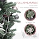 image 5 of HOMCOM 6ft Artificial Prelit Christmas Tree w/ LED Lights, Purple Ornaments