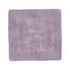 Heavyweight Reversible Square Bath Mat Purple | Heather