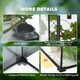 image 5 of PawHut Glass Reptile Terrarium with Thermometer, Decor Kit, Heated - Black