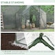 image 6 of Outsunny Portable Walk-in PVC Greenhouse w/ Zipped Door for Flowers Plant