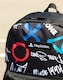 image 3 of PlayStation Unisex Kids Black Backpack with Colourful Graphics | Zip-Up Design for Back to School & Carrying Books | PlayStation Logo | PlayStation Merch | Multi | Multicoloured