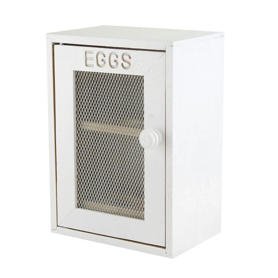 image 1 of Apollo Rubber Wood Egg Cabinet White