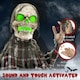 image 10 of HOMCOM 70c8 Groundbreaker Skeleton Outdoor Halloween Decoration, Halloween Animatronic with Sound Activated, Light Up Eyes, Sound Effects, Animated Prop for Haunted House