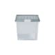 image 4 of Wham Clip 5x 14L Rectangular Plastic Storage Boxes with Clip Lock Lids. Ideal for Home, Office, Toys & More - Clear/Green Milieu | Green | Green Milleu | 5