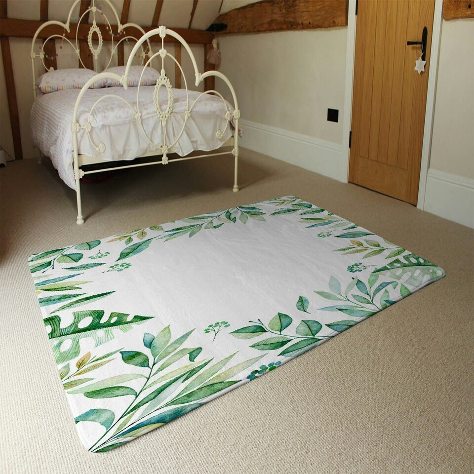 image 1 of Light Botanical Leaves (Rug) Multi | Medium: 80x150cm