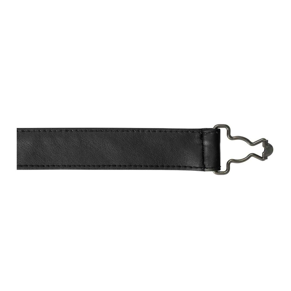 image 1 of Premier Unisex Adult Faux Leather Cross Back Apron Straps - Black - One Size