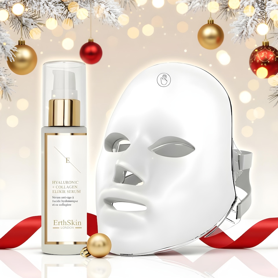 image 1 of Erth Skin London Revive & Hydrate Skin Therapy Set (Skin Retreat & Renew Light Therapy Face Mask + Ha Serum 60ml