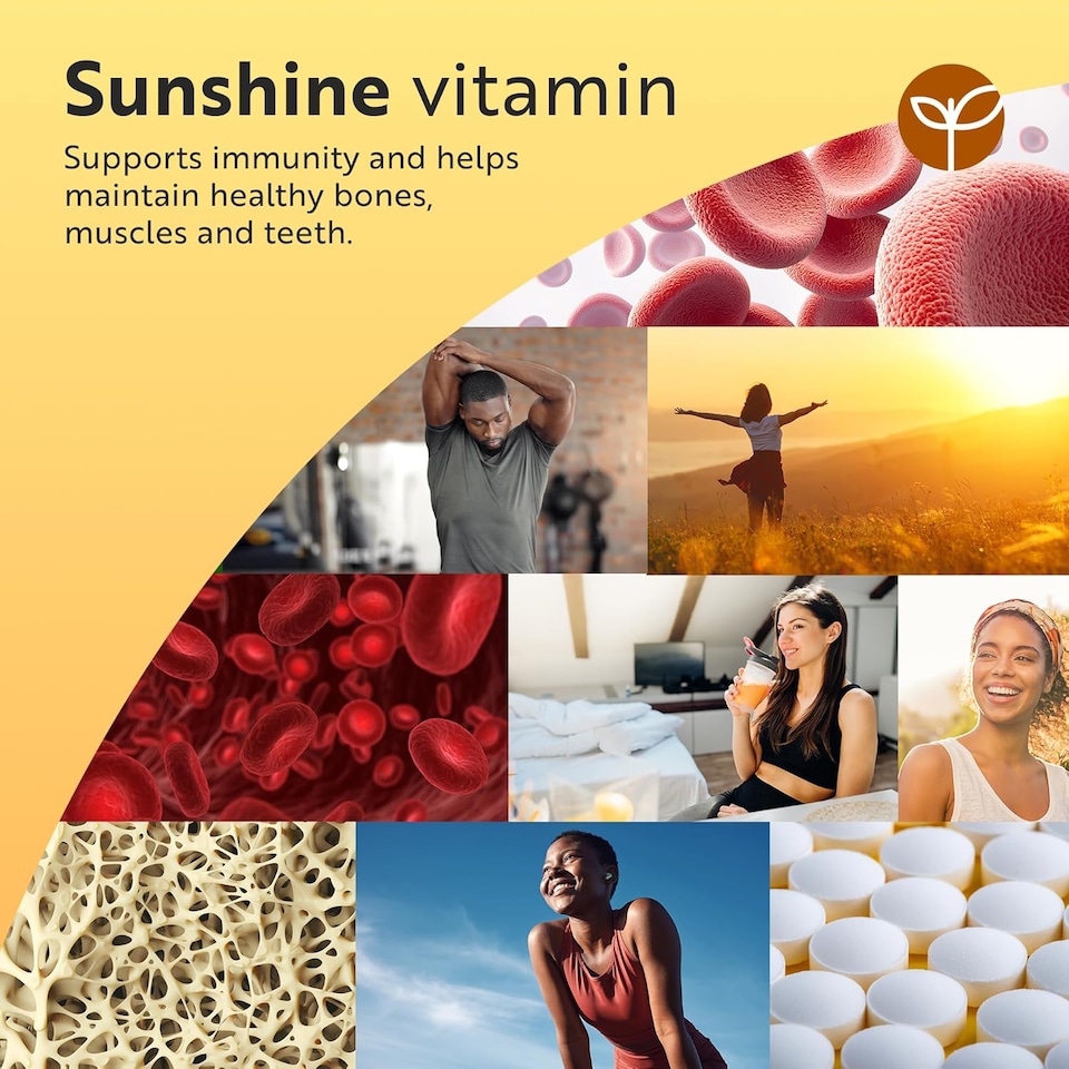 image 1 of Nutravita Vitamin D3 4000 iu & Vitamin K2 100mcg MK7 - High Strength Vitamin D Supplement for Bones, Muscles & Immune System - 180 Vegetarian Tablets
