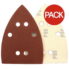 Abracs Hook and Loop Sander Sheet (Pack of 10) - Brown/Sand - 80g