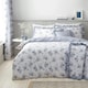 image 2 of Catherine Lansfield Lucie Floral Frill Blue Duvet Cover Set Blue | Double