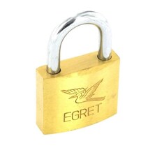 Securit Egret Brass Cylinder Padlock | Gold | Gold/Silver | 1