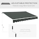 image 6 of Outsunny 3.5M x 2.5M Manual Awning Canopy Retractable Sun Shade Shelter | Grey | 1