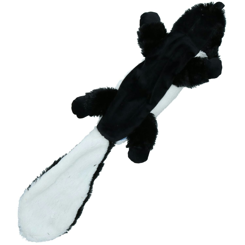 image 1 of Plush Super Soft Unstuffed Skunk Dog Toy With Squeak 8x10x58cm