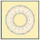 image 3 of Yellow circle ornament. round frame (Picture Frame) Black | M