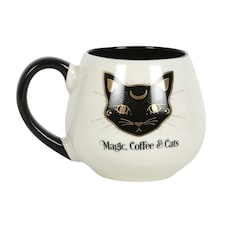 Ceramic Magic, Coffee & Cats Rounded Mug - 500ml