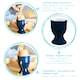 image 2 of Argon Tableware Coloured Ceramic Egg Cups - 5cm - Navy - Pack of 6