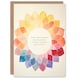 image 1 of Truth Cannot Be Hidden Buddhist Quote Mandala Spiritual Birthday Card
