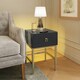 image 3 of Frank Olsen Lyra Lamp/side table Black | Midnight Onyx
