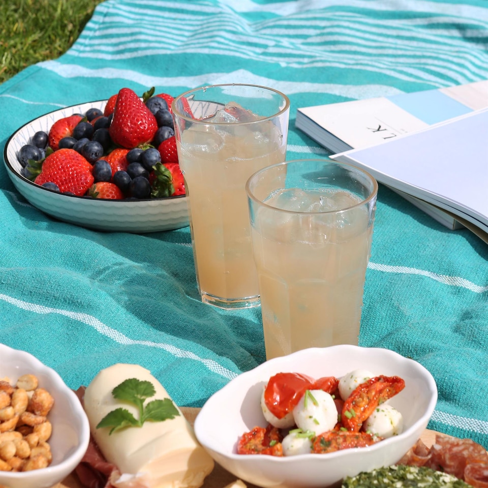 image 1 of Argon Tableware Reusable Plastic Highball Glasses - 400ml - Pack of 6 | Clear | Clear