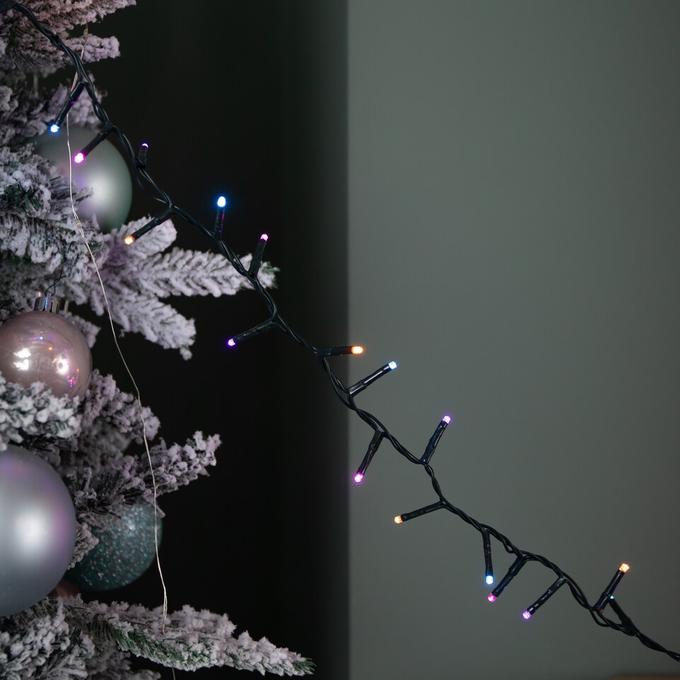image 1 of 6m 240 LED TreeBrights Multi-Action Christmas String Lights with Timer in Rainbow